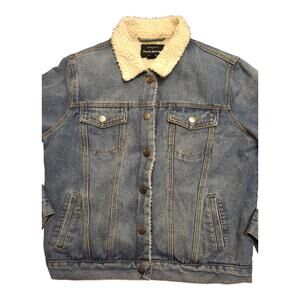 Women’s Haute Monde Faux Fur Denim Jacket Medium